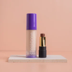 Cheekbone Beauty Illuminating Primer Gel & Hydrating Lip Balm Set - Dewy Duo in Moon Dew - Moon Dew with Berry